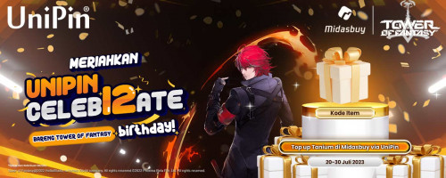 Meriahkan #UniPinCeleb12ate Birthday bareng Tower of Fantasy